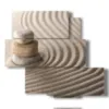 paintings with sand in relaxation lines - version: 5 pannelli 104x92cm