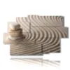 quadri con sabbia in linee di relax - version: 9 pannelli 171x108cm