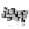 tableaux cubes images - version: 9 pannelli 195x115cm