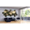 quadri mappamondo in legno
