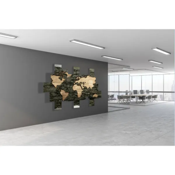 Wooden frames with a globe design