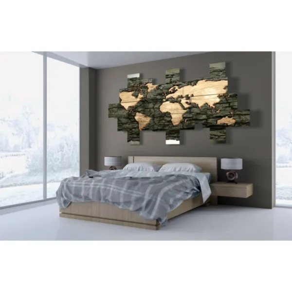 Cuadros murales mapa del mundo moderno