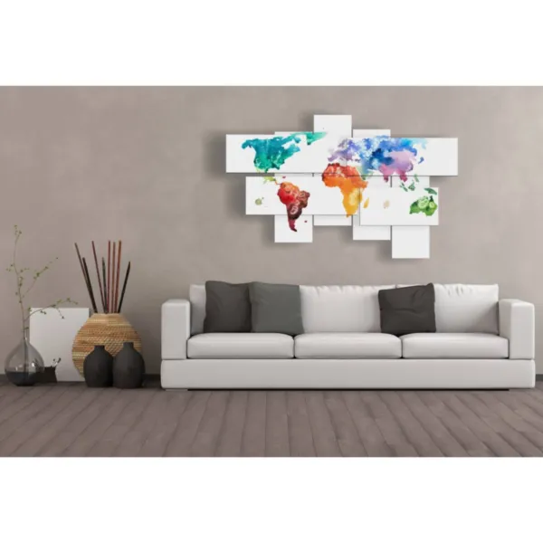 Impresiones del mapa del mundo