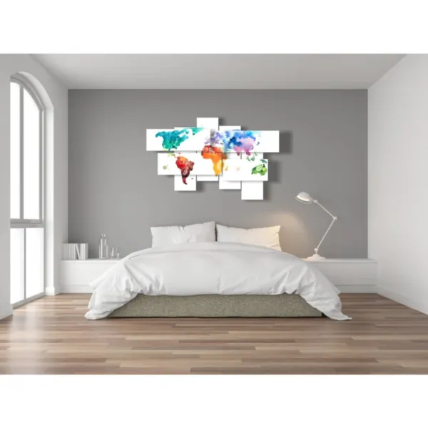 quadri decorativi mappa