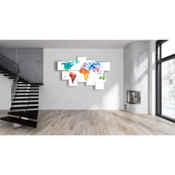 mural art world map