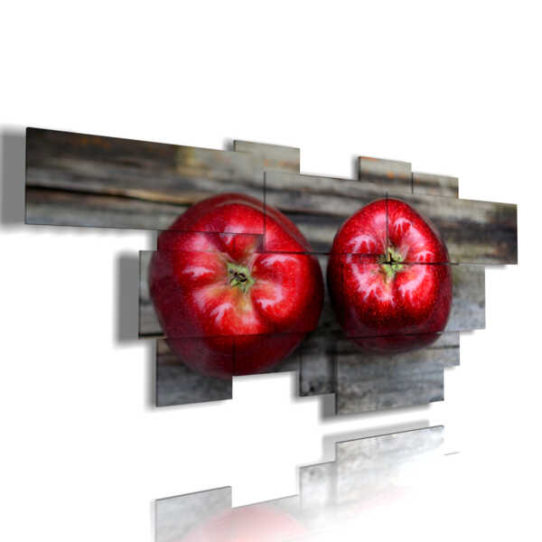 tableaux fruits et légumes pommes rouges