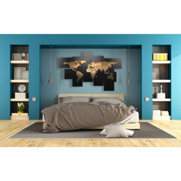 cadre décoratif monde