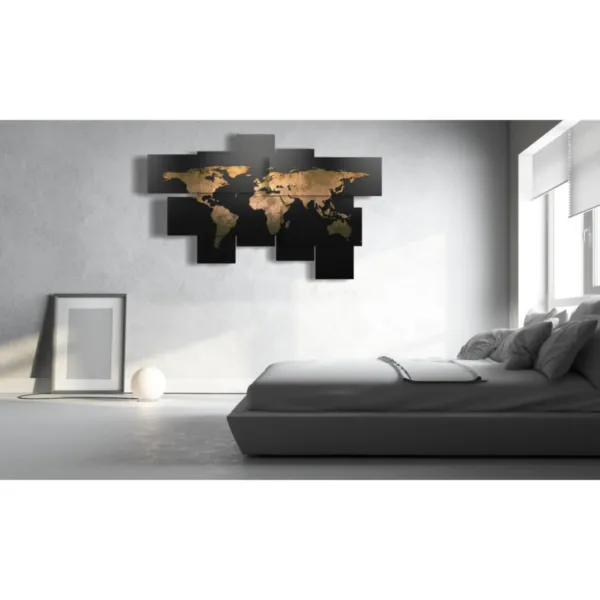 impresión decorativa del mundo