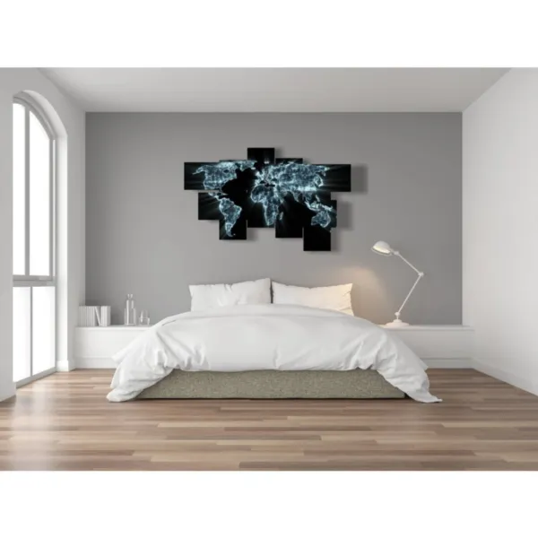 Décoration : planisphère terrestre