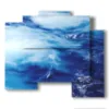 immagini quadri moderni astratti mare - version: 5 pannelli 89x77cm