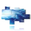 images modern paintings abstract sea - version: 8 pannelli 175x112cm