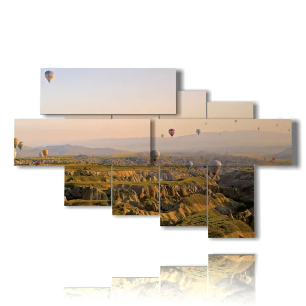 Gemälde Heißluftballons