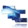 images modern paintings abstract sea - version: 8 pannelli 183x121cm