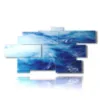 images modern paintings abstract sea - version: 10 pannelli 212x111cm