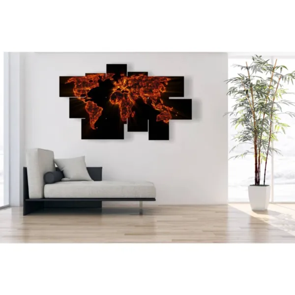 sketch of a world map