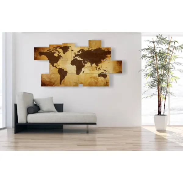 quadro mappamondo 3D