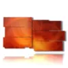 painting with modern abstract paintings in a veiled orange - version: 10 pannelli 183x100cm