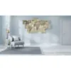 Gray world wall decoration