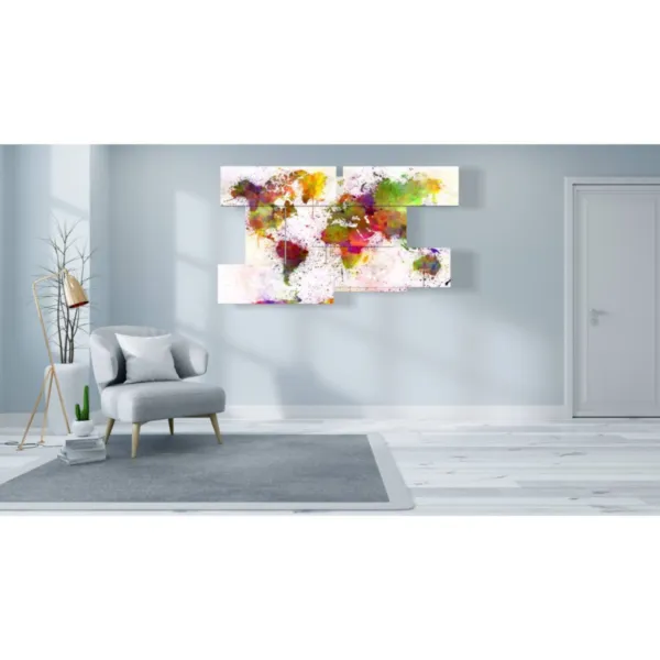 Decoraciones con mapa mundial