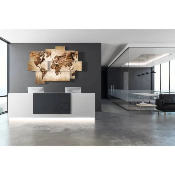 paintings with a geographical map