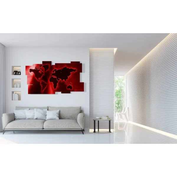 Wall mural world map