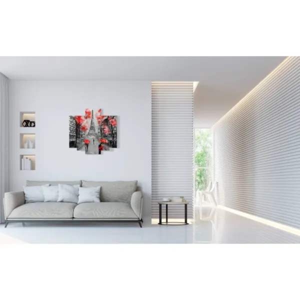 Cuadros ciudad París bajo la lluvia