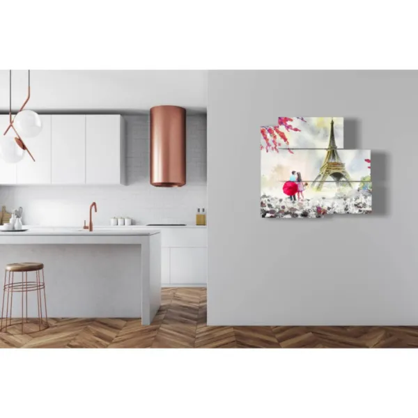 cartel de París bajo la lluvia