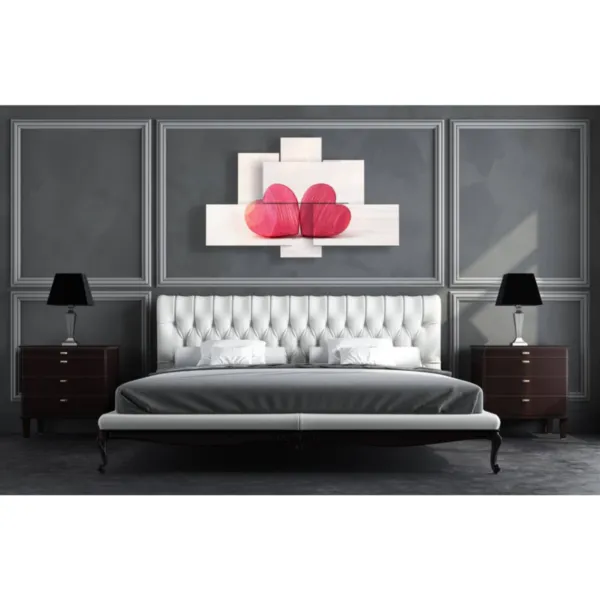 Modern art with hearts