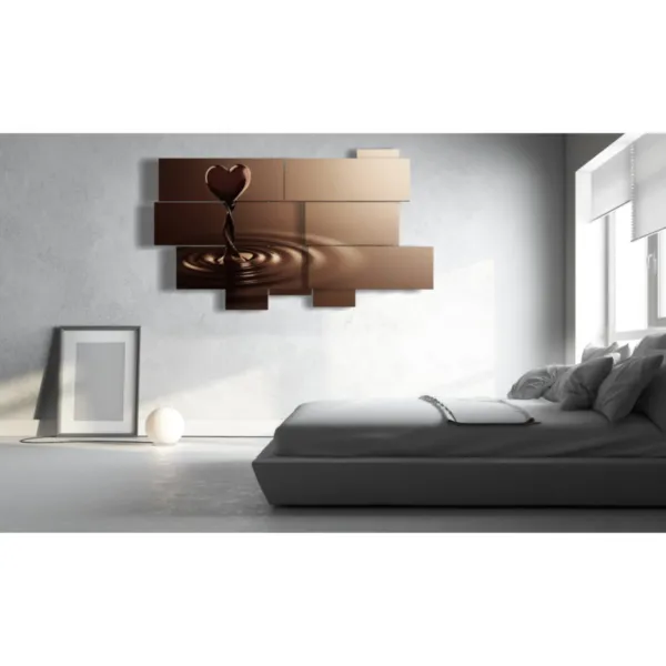 Decoraciones con corazón de chocolate