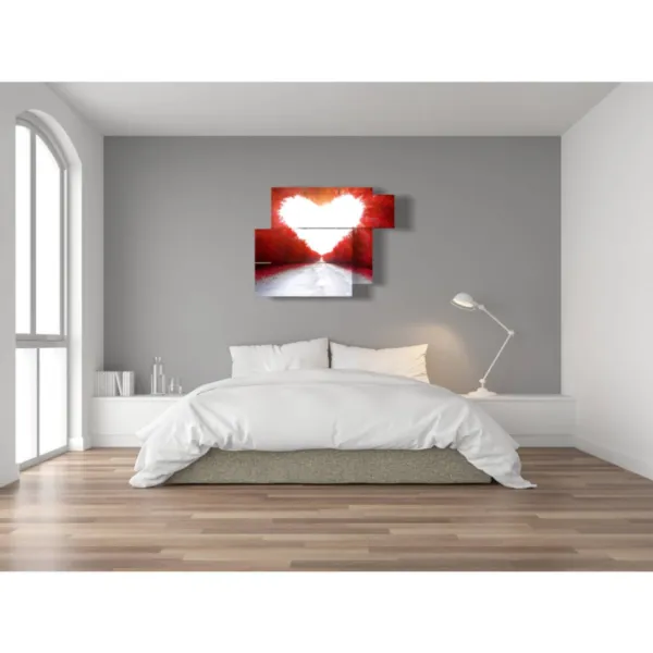 quadri decorativi a forma di cuore