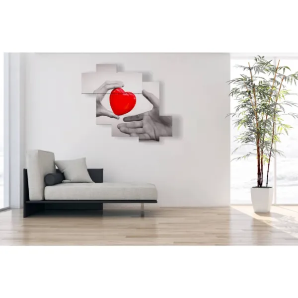 quadri con cuore astratti