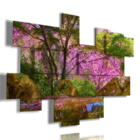 Moderne Gemälde mit Kirschblüten