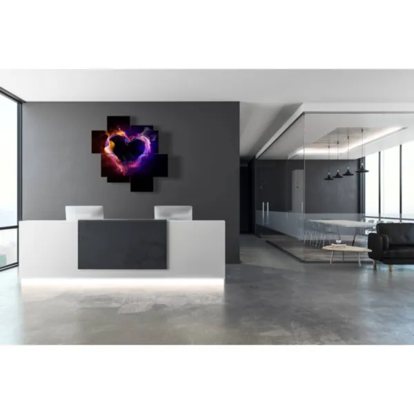 impresiones en forma de corazón