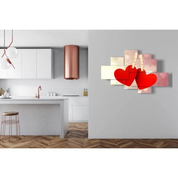 decorative heart-shaped wall art