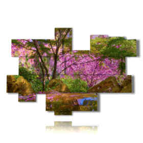 tableaux modernes avec fleurs de cerisier