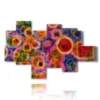 esferas de colores en imagenes abstractas para cuadros - version: 8 pannelli 175x112cm