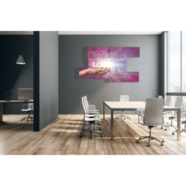 tableaux avec inscriptions pour le bureau