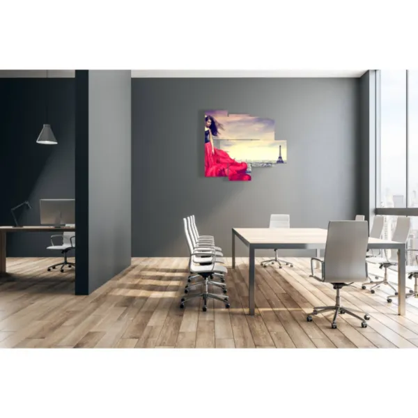 Tableaux Paris femme rouge