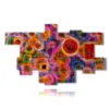 colored spheres in abstract images for paintings - version: 16 pannelli 236x146cm