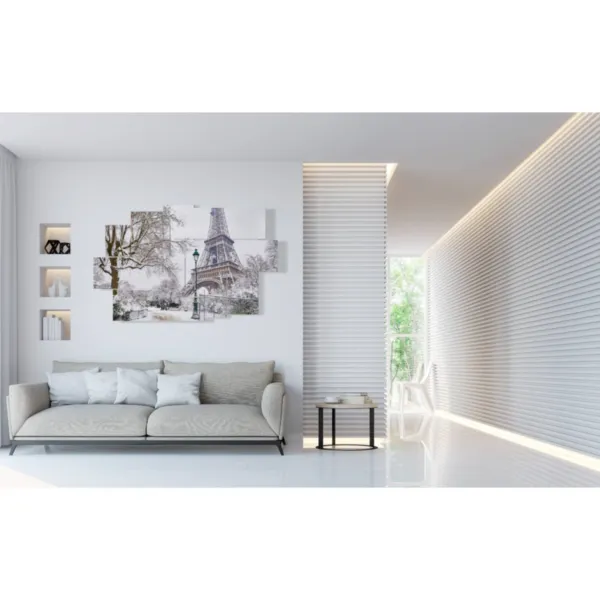 decoraciones de París con nieve