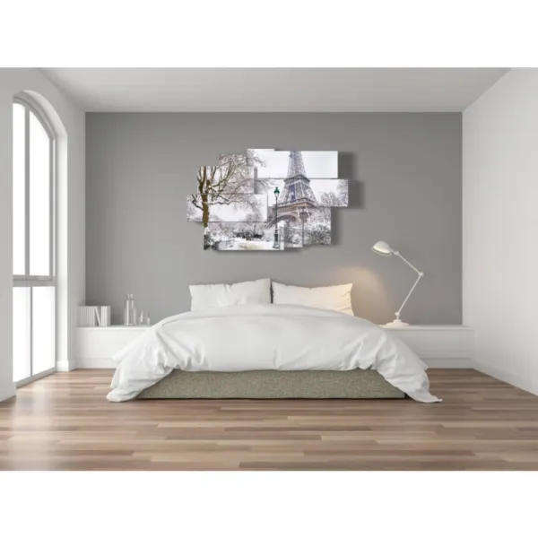 impresiones con imágenes de París con nieve