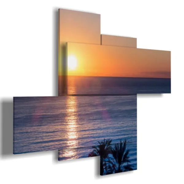 Sunset paintings on a summer evening