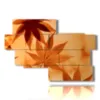 bilder abstrakte blumen mit herbstlaub - version: 10 pannelli 176x119cm