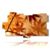 bilder abstrakte blumen mit herbstlaub - version: 11 pannelli 198x112cm