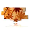 bilder abstrakte blumen mit herbstlaub - version: 11 pannelli 204x116cm