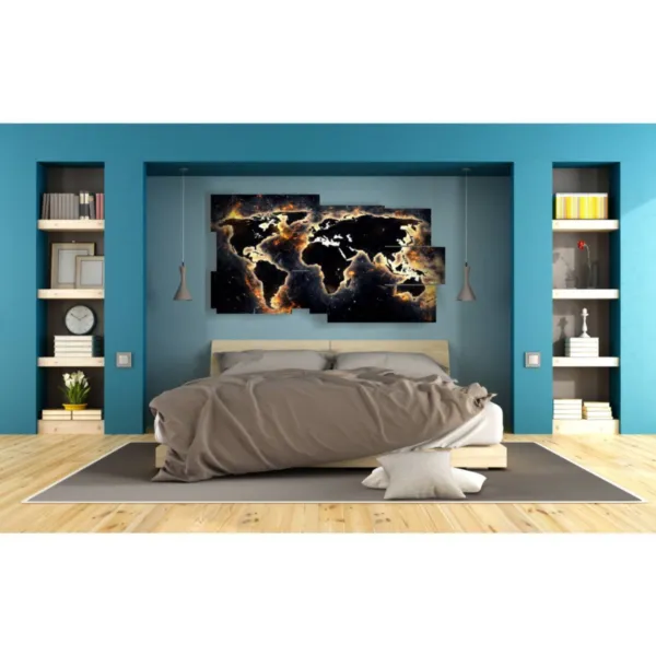 Decoraciones para cuadro del mundo negro