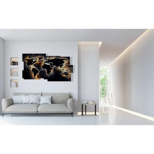 Decoración de cuadro del mundo negro