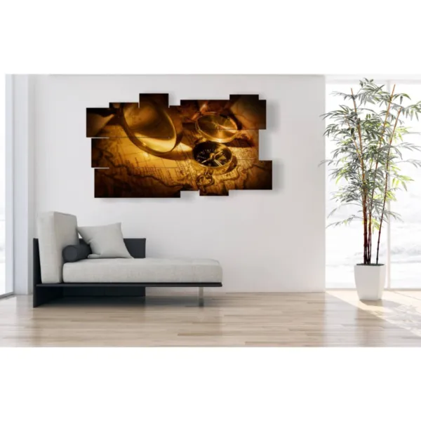 furniture with world map print