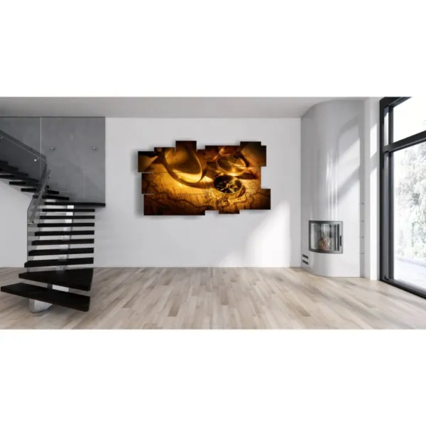 art mural carte du monde