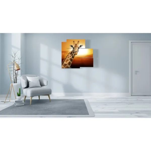 Décorations avec des tableaux d''animaux africains